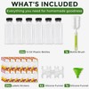 12oz Plastic Juice Bottles with Caps (24 Pack) – Reusable