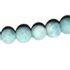 Larimar Armband, Edelstein Kugelarmband Larimar Stein 5 mm für Damen