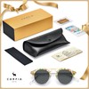 CARFIA Double Bridge Small Acetate Sunglasses for Women Polarized, Retro