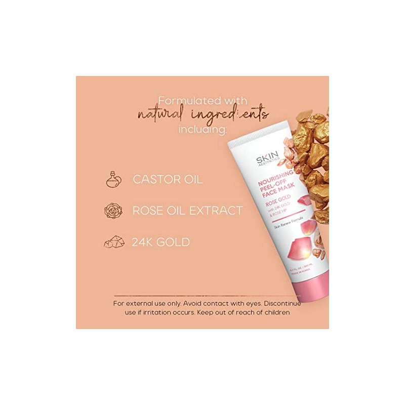 Skin Aesthetics Mascarilla exfoliante de oro rosa 200 ml