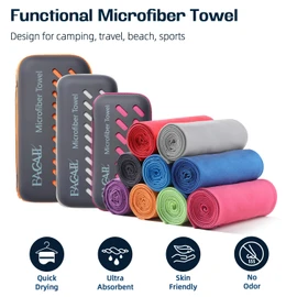 BAGAIL Microfibre Travel Towel, Perfect Camping Towel, Swimming Towel and Beach Towel, Quick Dry - Super Absorbent - Ultra Compact, Great for Sports, Gym, Yoga and Backpacking