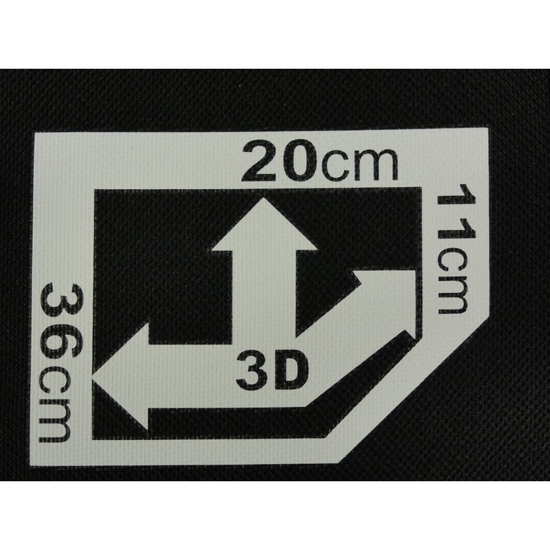 SK11 SSB-2036H 3D Small Bag, Black