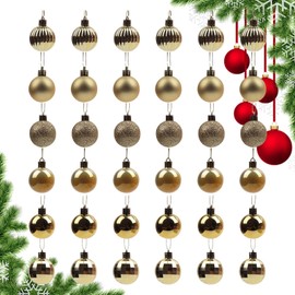 Christmas Tree Ornaments Set - Christmas Bulbs Ornaments Christmas Tree Decorations - Christmas Tree Decor, Christmas Balls Ornaments for Desktop Centerpieces, Doors