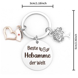 fuakUip Midwife Gift, Midwife Thank You, Gifts for Midwife, Midwife Keyring, Thank You Gifts, Nurse Gifts, Midwife Gifts