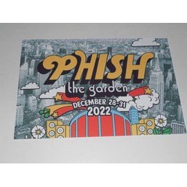 Phish Trey Anastasio 2022 Madison Square Garden NYC New York Poster 19"x13"