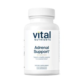 Vital Nutrients Vital Nutrients Adrenal Support | Adrenal Support Supplements for Gland Function and Cortisol Management | Supports Energy and Stress Levels | Gluten, Dairy, Soy Free | 60 Capsules