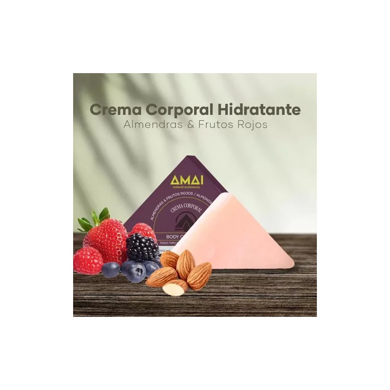AMAI Crema Corporal Extra Humectante de Frutos Rojos y Almendras