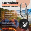 MyIdeaz Carabiner with spring-loaded gate, D shape carabiner set, 80