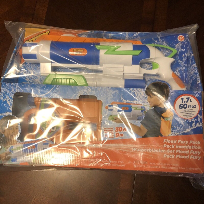 Sizzlin' Cool Water Gun and Back Pack, Sizzlin' Cool SZ