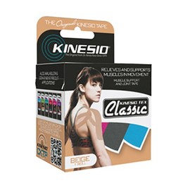 Fabrication Enterprises Tex Classic Kinesiology Tape, 2" x 4.4 yds, Beige, 1 Roll