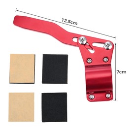 Turn Signal Lever Turn Signal Rod, Aluminum Position Up Kit, Turn Signal Extension Rod, Compatible with 0.7 to 1.1 inches (18 - 28 mm) Adjustable Angle (Red)