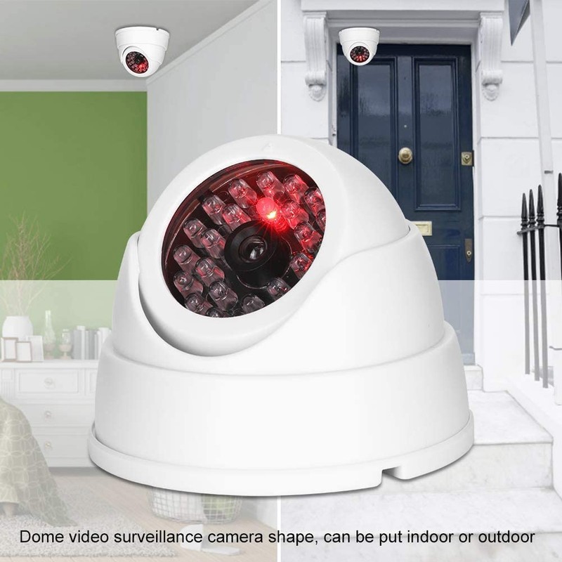 JUSTOP Dome Dummy CCTV Camera Outdoor/Indoor Waterproof With Reality LED