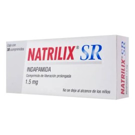 NATRILIX SR Natrilix Sr 1.5 Mg Caja C/30 Comprimidos Liberacion Prolongada - Laboratorios servier de méxico, s.a. de c.v.