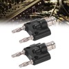 Spacnana Banana Plug Connector, 2PCS BNC Female to Dual Banana