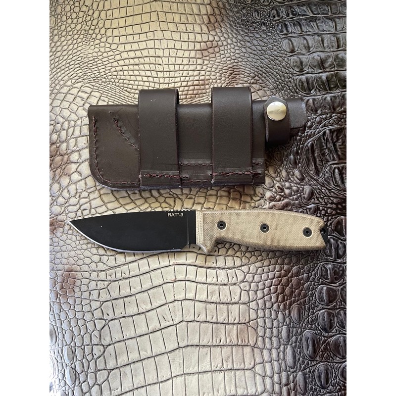 Carl Thomas Leathers Custom Made Horizontal Knife Sheath Made to