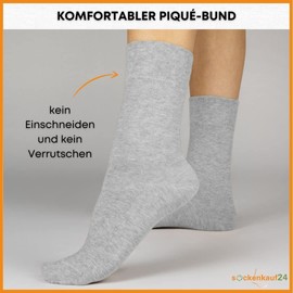 10 Pairs of Premium Socks for Men and Women, Made of Combed Cotton with Comfort Waistband, No Pressing Seams