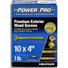 The Hillman Group 48604 Power Pro Exterior All Purpose Screw, 10 x 4 (2)