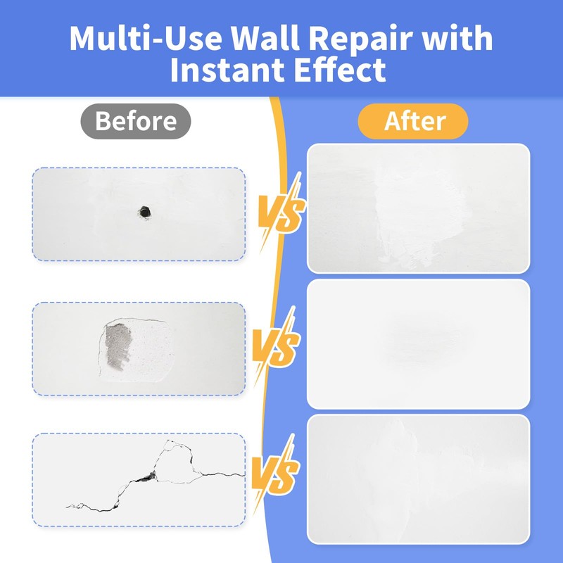 Drywall Repair Kit (18 oz) - Spackle Wall Repair Paste