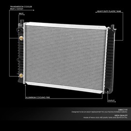1577 Radiator Compatible with 1987-1992 Volvo 740 1992-1995 940 2.3L Factory Style Aluminum Core Replacement Cooling Radiator CU1577 DPI1577 547154 3547155 8601002 8602563 8603854