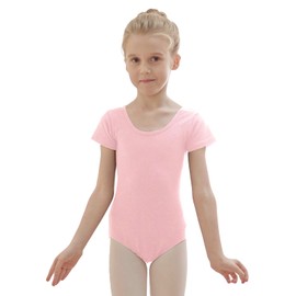 zffriction Ballet Suit Girls Ballet Clothing Children's Ballet Jersey Gymnastics Leotards Cotton for Girls Women, pink, 150