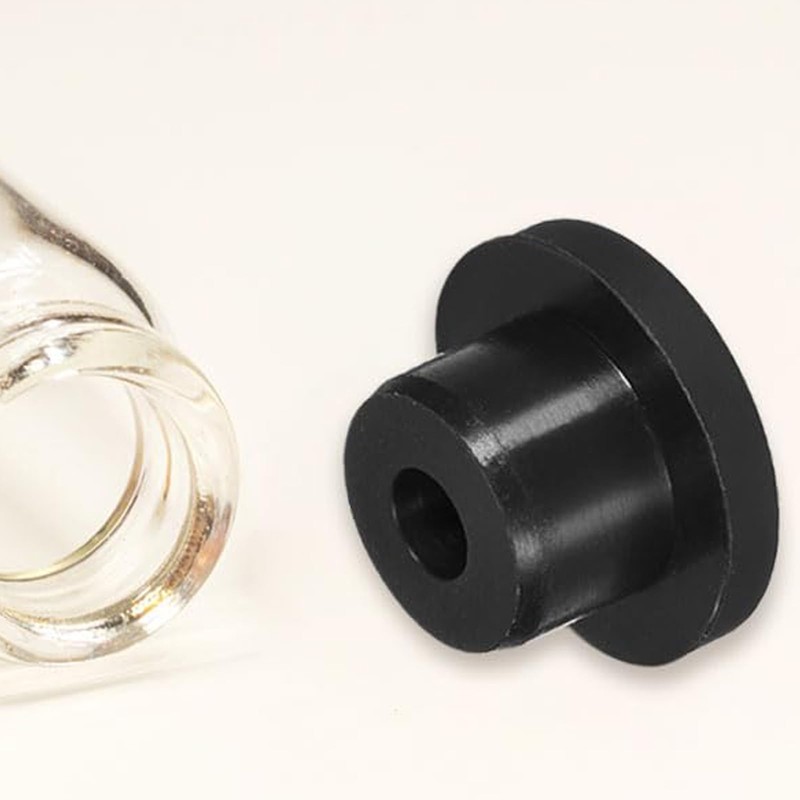 6 Pieces Black Plug Holes, H12 Waterproof Rubber Button Plug