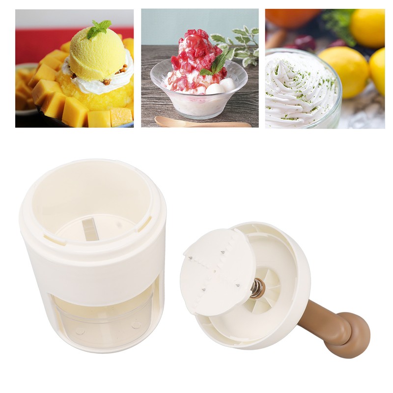 Manual Ice Crusher Hand Ice Shaver Machine Snow Cone Maker