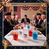 50 Pcs Veterans Day Plastic Cups,12oz Veterans Day Decorations