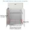 DINDON 2 Tier Pull Out Cabinet Organizer (20" W X