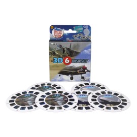 WARM FUZZY Toys Planes and Jets Reels for Viewfinder - Viewfinder Reels for Kids & Adults, Classic Toys, 3D Reel, Retro Toys, Contains 6 Slides with 42 High Definition 3D Images