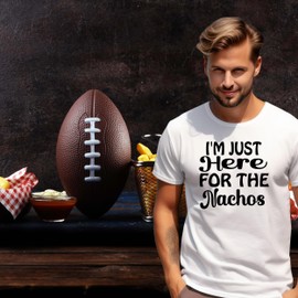 SEC Apparel Game Day Iron On Patches Decals Transfers Applique Letters for t Shirts Fabric Clothing Football (I'm Just Here for The Nachos 2)