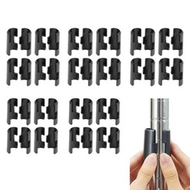 Genuine Doshisha Luminous Steel Rack Sleeves, Set of 20 (5 Shelves), Fixing Parts, Fasteners, Mounting Parts, 25SLV20, Diameter 1.4 x Height 1.8 inches (3.5 x 4.5 cm), Parts for Securing Steel Shelves