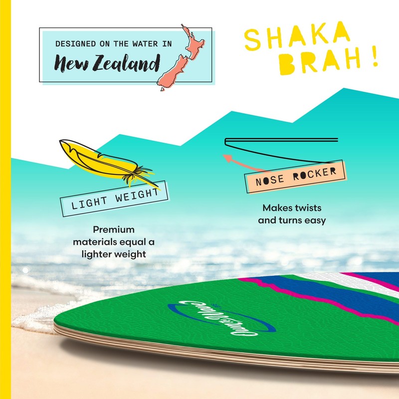 Own the Wave 'Claw Strike' Skimboard (40 Inch, Green)