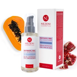 Enzymatic Face Scrub 13 Activated 3 Enzymes + 4 Extracts + ÁH Nezeni Cosmetics - Low in Preservatives | Gentle Exfoliation for Sensitive and/or Dry Skin