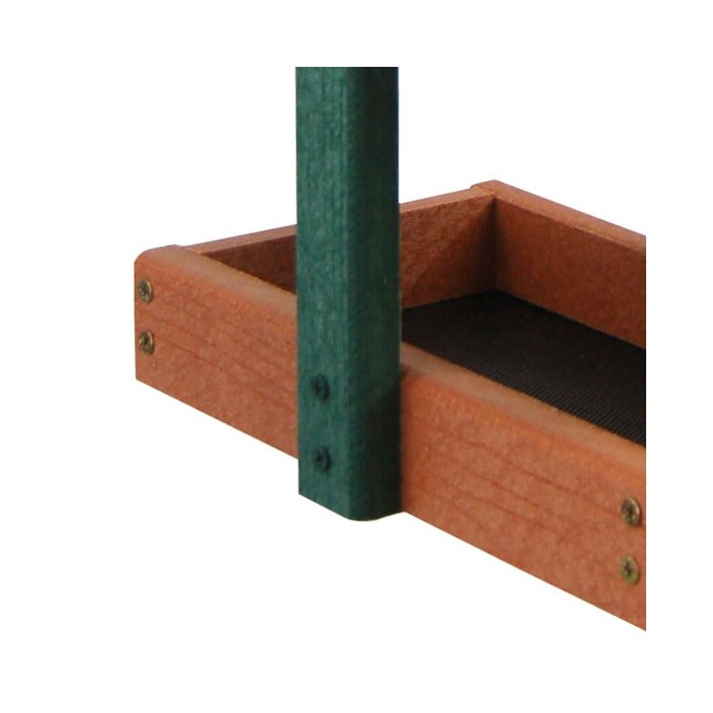 Audubon Going Green Double Platform Bird Feeder, Green/Brown