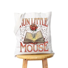 WCGXKO Dark Romance Gift Run Little Mouse Canvas Shopping Bag Tote Bag (LITTLE MOUSE Tote)