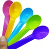 Carytalee 50 PC Mixed Disposable Plastic Spoons Tea Dessert Ice