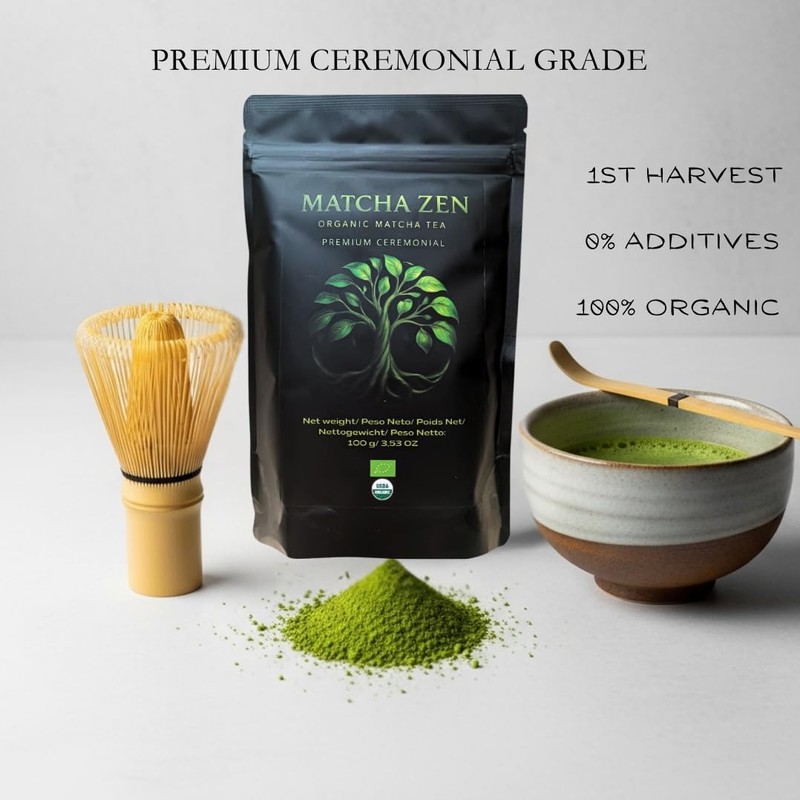 Organic Matcha Green Tea Powder 100 g | Ceremonial Grade