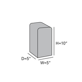 Covermates Keepsakes - Square Appliance Cover - Dust Protection - Stain Resistant - Washable - Appliance Cover, Red