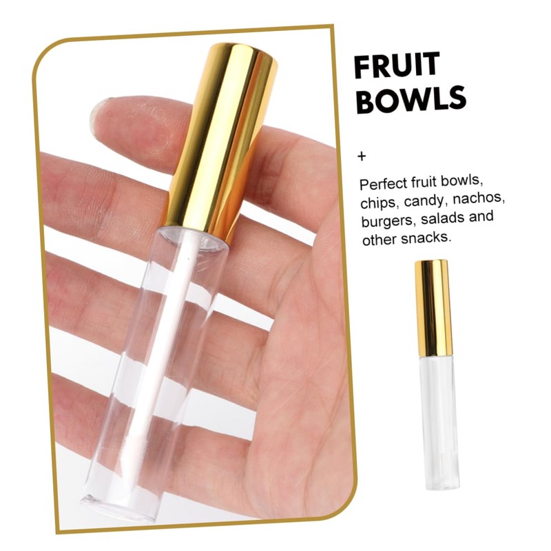 SAFIGLE 8Pcs Empty Lip Gloss Bottles Refillable Round Lip Glaze