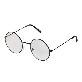 Adults Fancy Dress Round Glasses Aesthetic Glasses Adult Fancy Dress Metal Framed Classic Wizard Round Fake Glasses with Lenses World Book Day Characters Adults Geek Glasses Nerd Glasses Retro