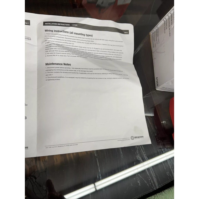 Beacon Viper S Small Parking Lot 4000K 110w LED Light