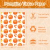 100 Sheet Pumpkin Maple Leaves Tissue Paper, Fall Pumpkin Patterns