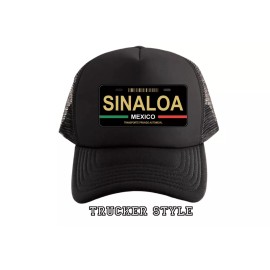 Snap-Back Sinaloa Mexico (trucker style) Snapback Hat, Custom UNISEX