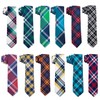 DonDon Men's Narrow Cotton Necktie Tie 2.36 inch 6 cm