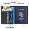 2 Pack Passport Holder Travel Cover Case, T Tersely Leather
