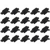 LBTODH 20PCS Hidden Fasteners Clips Black Universal Plastic T Clips