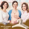 12Pack Wooden Baby Clothes Hangers, 9inch Baby Wooden Hangers for