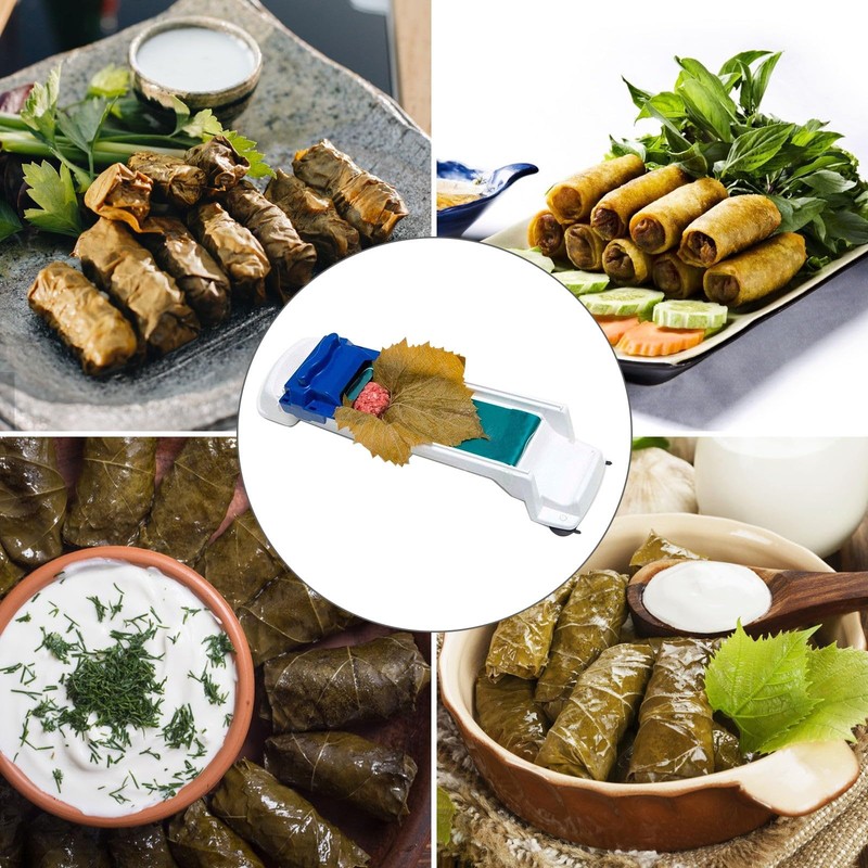 CheeseandU Grape Leaves Roller Machine Vegetable Meat Rolling Tool Stuffed