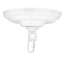Helunsi Canopy Kit, White Canopy Light Kit, 5-3/8" Dia Canopy Kit for Chandelier or Pendant Light Fitting Accessory, DIY Creative Swag Lighting Fixtures(1Pcs)