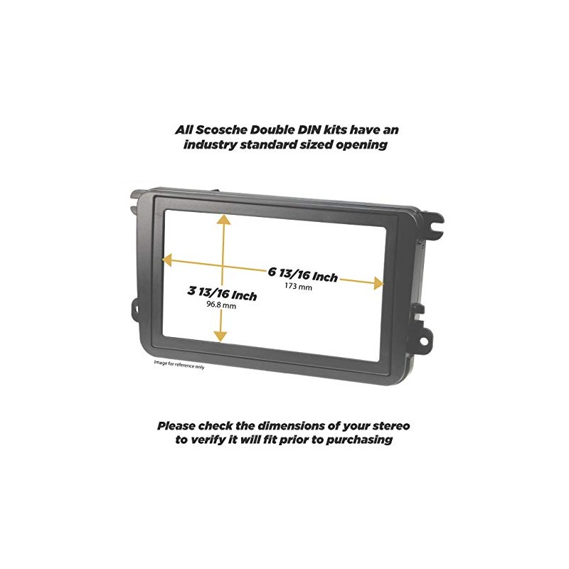 Scosche GMT2049AB Double DIN or Single DIN with Pocket Radio